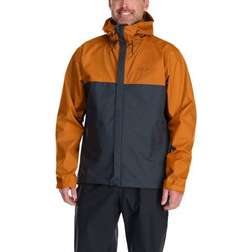 Rab Men's Downpour Eco Waterproof Jacket - Marmalade/Beluga