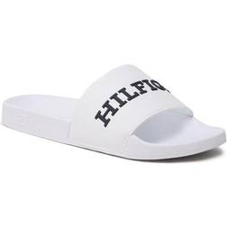 Tommy Hilfiger Herren 3D-Druck Poolrutsche Schiebe-Sandalen, weiß