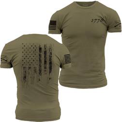 Grunt Style Men's 1776 Flag T-shirt - Green