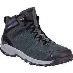 OBOZ men's sypes mid dark shadow waterproof leather trail/hiking boots