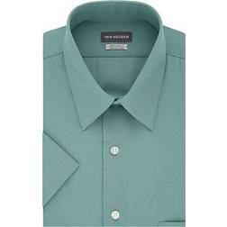 Van Heusen Men's Short Sleeve Dress Shirt - Ocean Mist