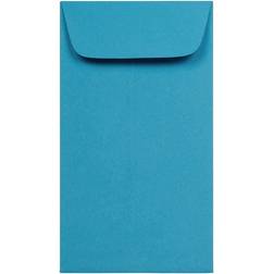 Jam Paper #6 Coin Business Colored Envelopes 3.375 x 6 Blue Recycled 356730559I