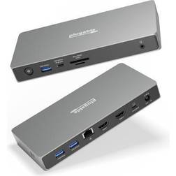 Plugable 11-in-1 USB C Docking Station Dual Dock