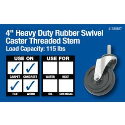 Titan Casters Threaded Stem Caster 4"