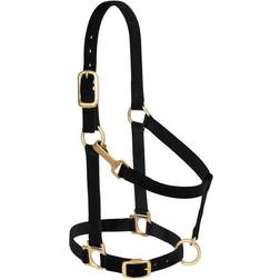 Weaver Basic Adj Halter w/Snap Black