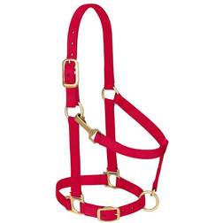 Weaver Basic Adj Halter w/Snap Red