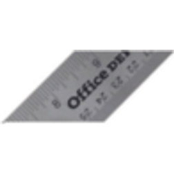 Office Depot Brand Stainless Steel Ruler, 18", Silver