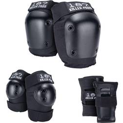 187 Killer Pads Junior Skate 3-pack Black