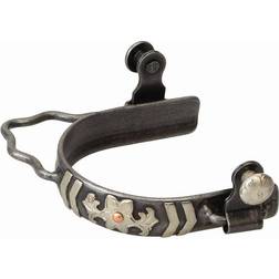 Weaver Ladies AP Chevron Floral Bumper Spurs 3/4in Brushed Black