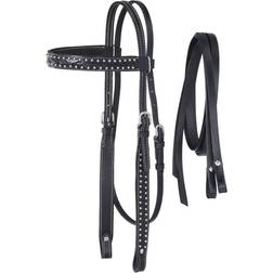 King Series Braden w/Silver Headstall/Reins Black