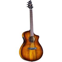 Breedlove Eco Collection Pursuit Exotic S Concert Tiger&apos s Eye guitare électro-acoustique folk