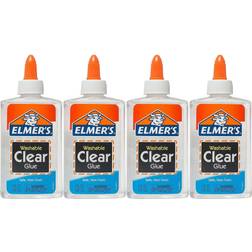 Elmers Washable Clear Glue, 9 Ounce Bottle Pack of 4