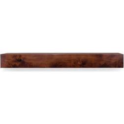 Dogberry Collections 72 Modern Farmhouse Mahogany Cap-Shelf Coat Hook