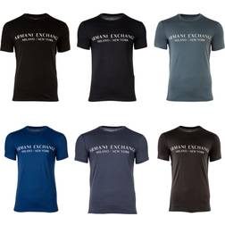 Armani Exchange Printed Graphic T-Shirt - Navy