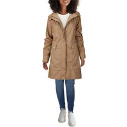 Cole Haan Women's Packable Raincoat Champagne