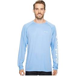 Columbia Men PFG Terminal Tackle Long Sleeve Shirt- Blue