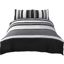 Rapport Striped Duvet Cover Grey (200x135cm)