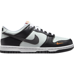 Nike Dunk Low GS - Black/Light Silver/Bright Mandarin/Medium Ash