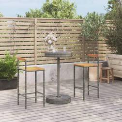 vidaXL 3 Outdoor Bar Set