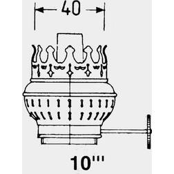 DHR Brænder Messing 10" Olielampe