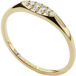 Fossil Women All Stacked Up Gold-Tone Stainless Steel Stack Ring