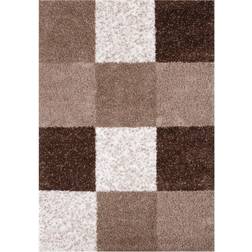 THE RUGS Myshaggy Collection Geometric 381 Brown