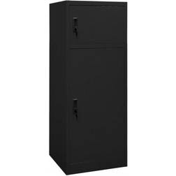 vidaXL Sadelskab 53x53x140 stål sort