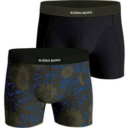 Björn Borg Premium Cotton Stretch Boxer 2-pack Schwarz, Schwarz