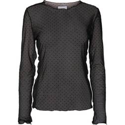 Liberté Mesh Top Sort Prikket