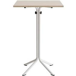 Tranås Skolmöbler Hvidpigmenteret Eg Med Hvidt Understel 700 x 700 x 1080 mm Spisebord
