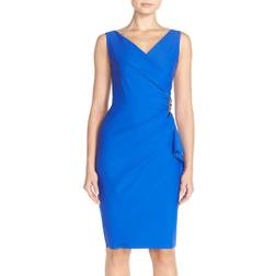 Alex Evenings Short Side Ruched Compression Dress - Royal