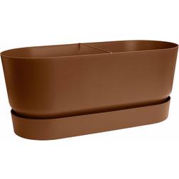 Elho Greenville 60cm Terrace Trough Wheels Ginger