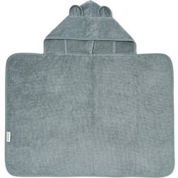 Liewood Vilas Baby Hooded Towel Blue Fog