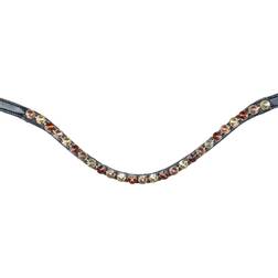 Waldhausen Combined Riding Bridle And Noseband X-Line Goldheart - Marron