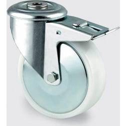 Tente Drejeligt transporthjul med bremse, nylon Tente 3477UOH100P30-13,0