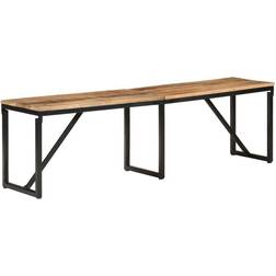 vidaXL 160x35x46 massivt mangotræ Siddebænk