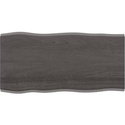 vidaXL 100x50x2 naturlig kant Bordplade
