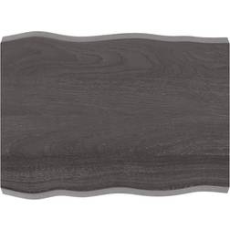 vidaXL 80x60x6 naturlig kant Bordplade