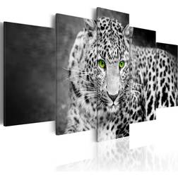 Artgeist Leopard - black&white Billede