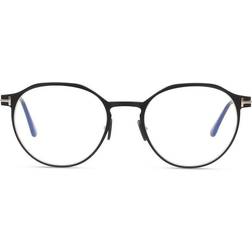 Tom Ford FT5866-B til Herrer Runde Tilgængelige linser: Enkeltstyrkeglas Flerstyrkeglas