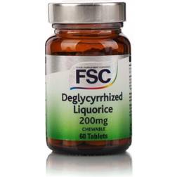 FSC Deglycyrrhized Liquorice 200mg Chewable With Sweeteners 60 pcs