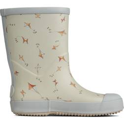 Wheat Muddy Rubber Boots Print - Summer Field