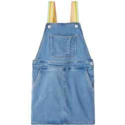 Name It Latzkleid Nmffro - Medium Blue Denim