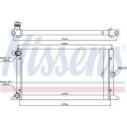 Kylare, motorkylning NISSENS 67304