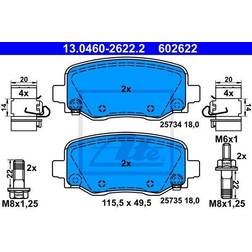 ATE Bremsbelagsatz, Scheibenbremse Hinterachse 13.0460-2622.2