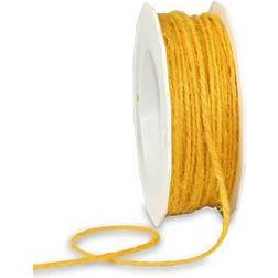 PRÄSENT PRÄSENT Kordel Jute matt gelb 2,0 mm x 25,0 m