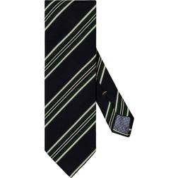 Eton Navy Blue Regimental Striped Cottonwool Tie Slips Bomuld hos Magasin Blå