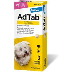 Elanco AdTab, tuggtablett 112 mg 3 tabletter