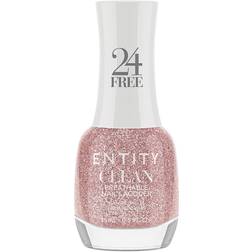 Clean Breathable Nail Lacquer Pinksilverglitter 0.5fl oz