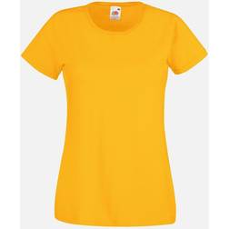 Fruit of the Loom LadiesWomens Lady-Fit Short Sleeve T-Shirt BC1354 Sunflower